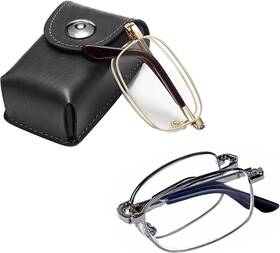 Eyespex 313113381394 2 Pack Folding Reading Glasses Compact Readers For Men Women
