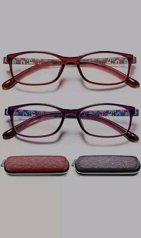 Eyeure 313112652679 Reading Glasses Women Blue Light Blocking - Set Of 2 Pattern Design Value 4