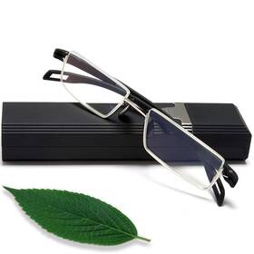 Eyeurl 432290844040 Blue Light Blocking Reading Glasses - Half Rim Computer Readers For Women Men