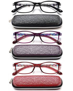 B0bm9227zt Eyeurl 3 Pack Blue Light Blocking Reading Glasses For Women Computer Readers