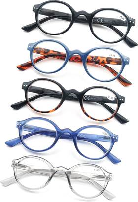 Eyewear 445030232299 Reading Glasses Women Men Classic Round Readers 1.50 Circular Cheaters
