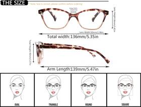 Eyewear 711181614206 Reading Glasses Women Ladies Readers 0.75 Stylish Womens Magnifying Cheater