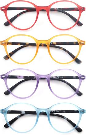 Eyewear 744110458725 Colorful Reading Glasses For Women Lightweight Stylish Readers Cute Cheaters Gla