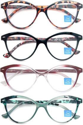 Msr101he-300 Eyewear Reading Glasses Blue Light Blocking For Women 4-pack Readers With Anti