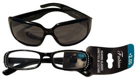 Fashion 639277889799 Women Sunglasses Italy Design Ce 2.00 Reading Glasses Rhinestone Black