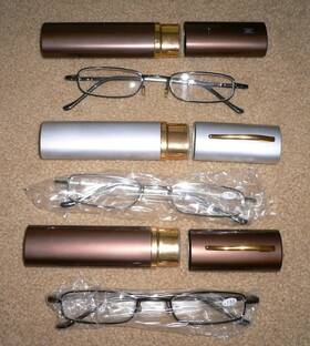 Rl801-gm Fashion Tube Reader 3 Pairs - Readers Slim Reading Glasses 1.50 Aluminum Hard Case