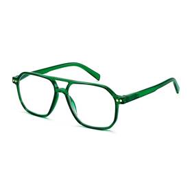 Feisedy B0068-xgn-300 Retro Aviator Reading Glasses Square Readers With Spring Hinge Blue Light Rea