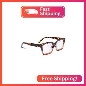 B2479-xlp-200 Feisedy Retro Square Blue Light Blocking Reading Glasses Anti Glare Digital Eyes
