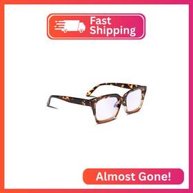 B2479-xlp-300 Feisedy Retro Square Blue Light Blocking Reading Glasses Anti Glare Digital Eyes