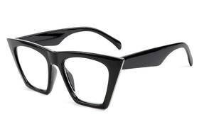 B2604-xbk-175 Feisedy Square Cat Eye Reading Glasses Women Fashion Small Cateye Blue Light