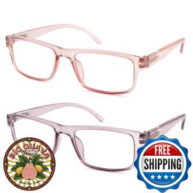 B0fjcqpjtr Feivsn High Magnification Reading Glasses Men Women Strong Power Tr Rectangular