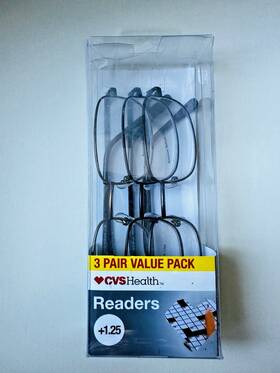 700063 Fgx Reading Glasses Inch Jacob Gunmetal 3 Pack Cvs Health 1.25