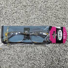 Bin4740-1296 Flex 037741503088 Flex2 Readers With A Twist Mens 3.00 Eyewear Multi Color Case Inc