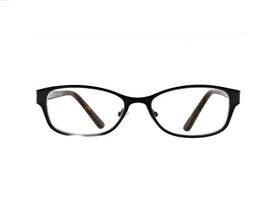 Flr112-001 Flower 112-001 Womens Black And Tortoise Cat Eye Readers Eyeglasses 2.50