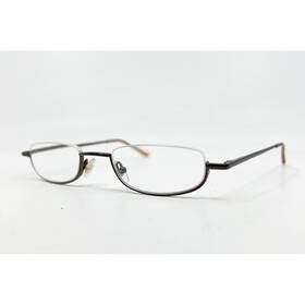 Lo0410 Fossil Reading Glasses Women Brown Half Rim Oval Rct21 2.00