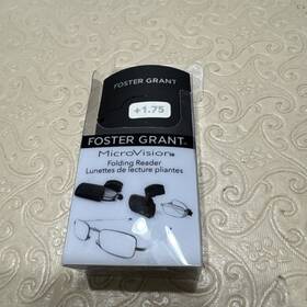 0624202105 Foster Grant Gideon Folding Foldable Bridge Rectangle Reading Glasses 1.75