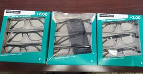 Foster Grant 070135523620 Spare Pair Reading Glasses 9 Full Rim Metal 2.00