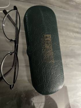 101168b Foster Grant Bifocal Reading Glasses Black Metal Oval 2.75 Clear