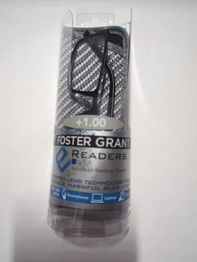 1015685-100 Foster Grant Ereaders 1.00 Reduce Blue Light Glasses With Case