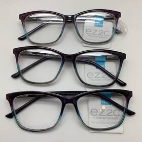 1016384-200 Foster Grant Inch 3 Pair R01 Ez2c Reading Readers Glasses 2.00 Trina Prp Purple