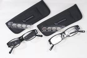1017365 Foster Grant 2 Lloyd Lightspecs Lighted Reading Glasses With Cases And 8 Batteries