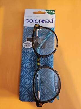 1017981-125 Foster Grant Coloread 1.75 Reading Glasses With Soft Case Bryn New In Package