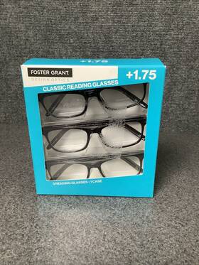 1618408 Foster Grant Design Optics By Cole Classic Reading Glasses 3pk 1.75 M42c