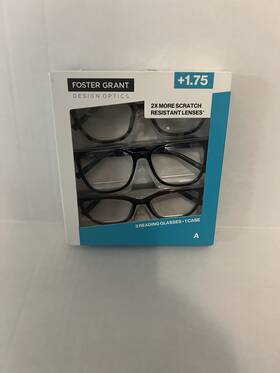 1908278 Foster Grant Design Optics By Fashion Classic Rd 809 Reading Glasses 3 Pk 1.50