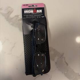 Foster Grant 193033009369 Ironman Reading Glasses Black/blue 2.50 Ironflex Technology New