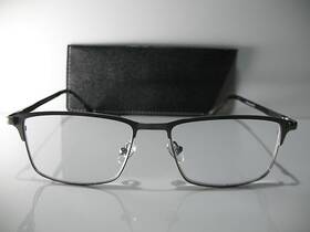 Foster Grant 193033024898 Austin Gunmetal Gray Leather Reading Glasses With Case 1.75 9z