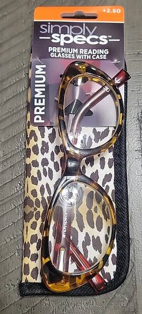 Foster Grant 193033085417 Simply Specs Cora Red 2.00 Reading Glasses With Case Readers New