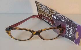 Foster Grant 193033089460 Simply Specs Cora Red 1.25 Reading Glasses With Case Readers New