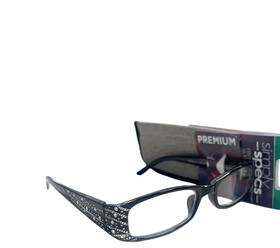 50-18-132 Foster Grant 193033089897 Womens Reading Glasses Patti 3.25 Black Size With Case 10z