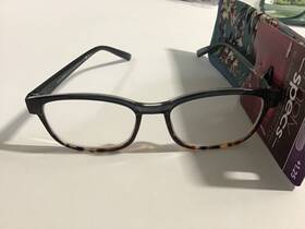 Foster Grant 193033089903 Simply Specs Womens Reading Glasses With Case Misha Blue 1.25 New