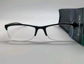 D950 Foster Grant 193033090442 Paulo Blk Readers 1.25 Black Half Rim Reading Glasses Paolo
