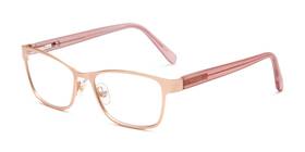 Foster Grant 193033141120 Womens Tierney Multifocus Cat-eye Reading Glasses Rose Gold/tr