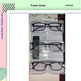 3pks Foster Grant 193033147474 Design Optics By Full Frame Ladies Fashion Readers 1.50