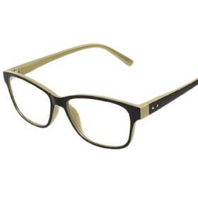 Foster Grant 193033163450 Kinsey Gold Reading Glasses With Case 2.75