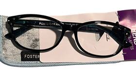 Foster Grant 193033204726 Women Reading Glasses Gloss Teal Diamond Embellished 1.75 New