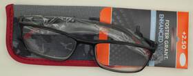 G131952-1 Foster Grant 193033206096 Enhanced Vision Reading Glasses 2.50 Beck - Black Loc.d
