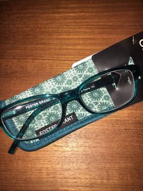 Foster Grant 193033214565 New Pearla Teal 1.50 With Soft Pouch Reading Glasses
