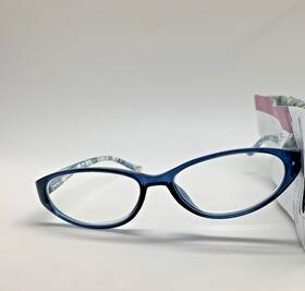 D976 Foster Grant 193033273258 Sight Station Annabelle Blu 2.00 Reading Glasses Readers