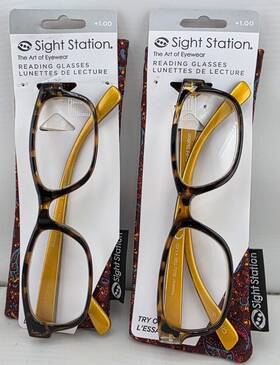 Foster Grant 193033274200 Sight Station Reading Glasses By 1.00 2pc