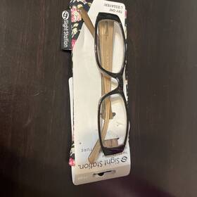 Foster Grant 193033274309 Y15 Sight Station 1.00 Caity Women Reading Glasses Black Readers