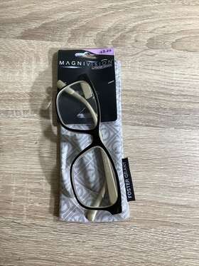 Foster Grant 193033279137 Kinsey Gold Womens Reading Glasses With Soft Case - 3.25 #v