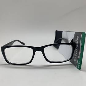 R210 Foster Grant 193033331200 Inch 3 Pair Dan Blk 1.75 Essentials Readers Reading Glasses