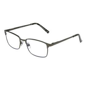 Foster Grant 193033341810 Mens Braydon Glasses E.readers Blue Light Reading Gunmetal 54mm Us