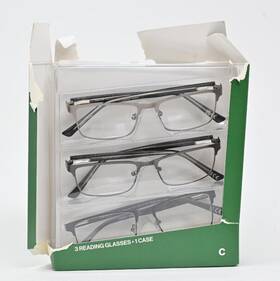 Foster Grant 193033393345 Design Optics By Kyne Full Frame Classic Reading Glasses 1.25