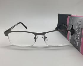 D116 Foster Grant 193033397947 Lamar 3.25 Stainless Steele Reading Glasses Readers