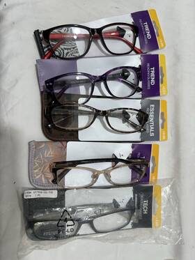 Foster Grant 193033423837 5 Ez Readers Gwyn 2.00 Purple Brown Gold Glasses Tech Trend Essenti
